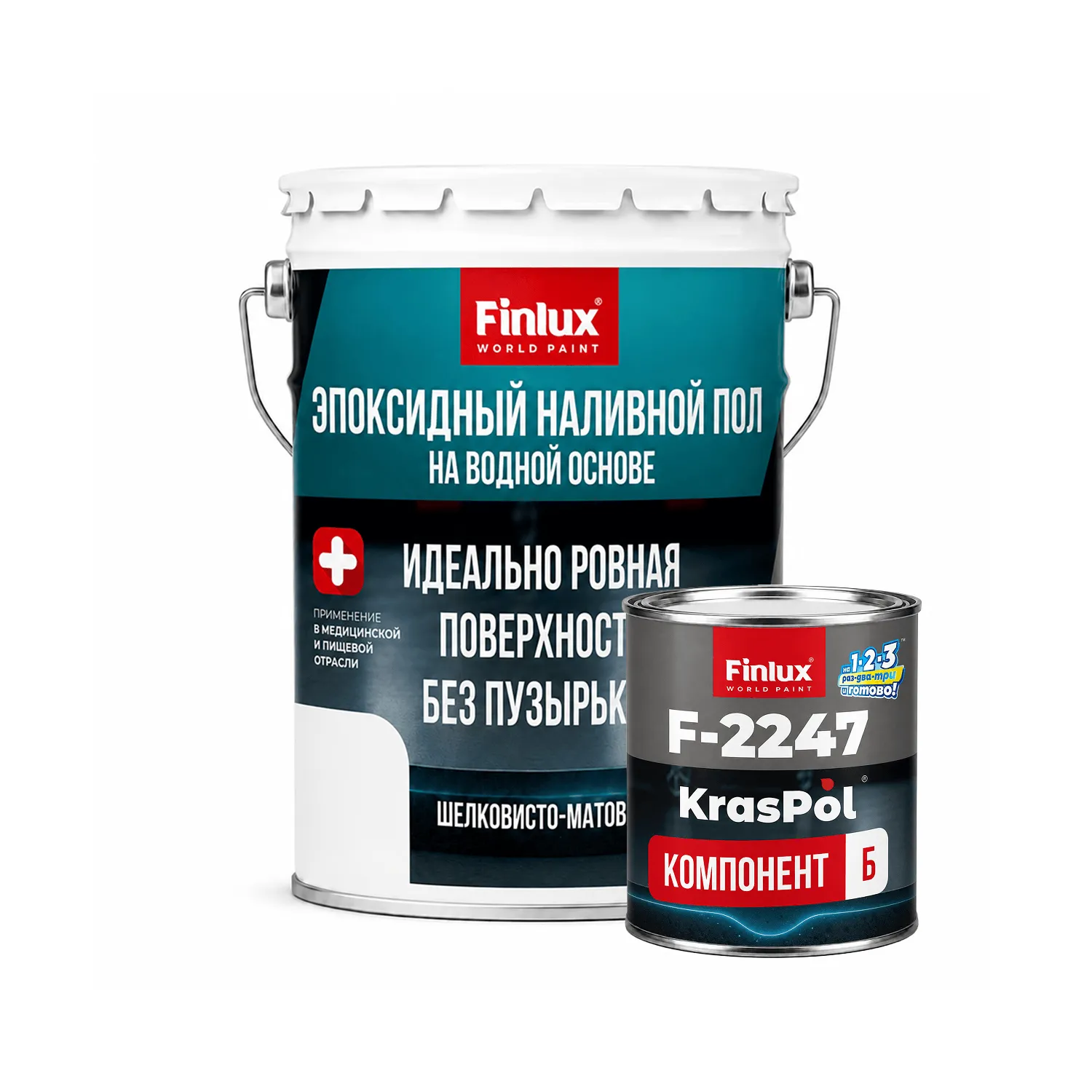 Водно-эпоксидный высокопрочный наливной пол Finlux KrasPol F-2247 KrasPol®