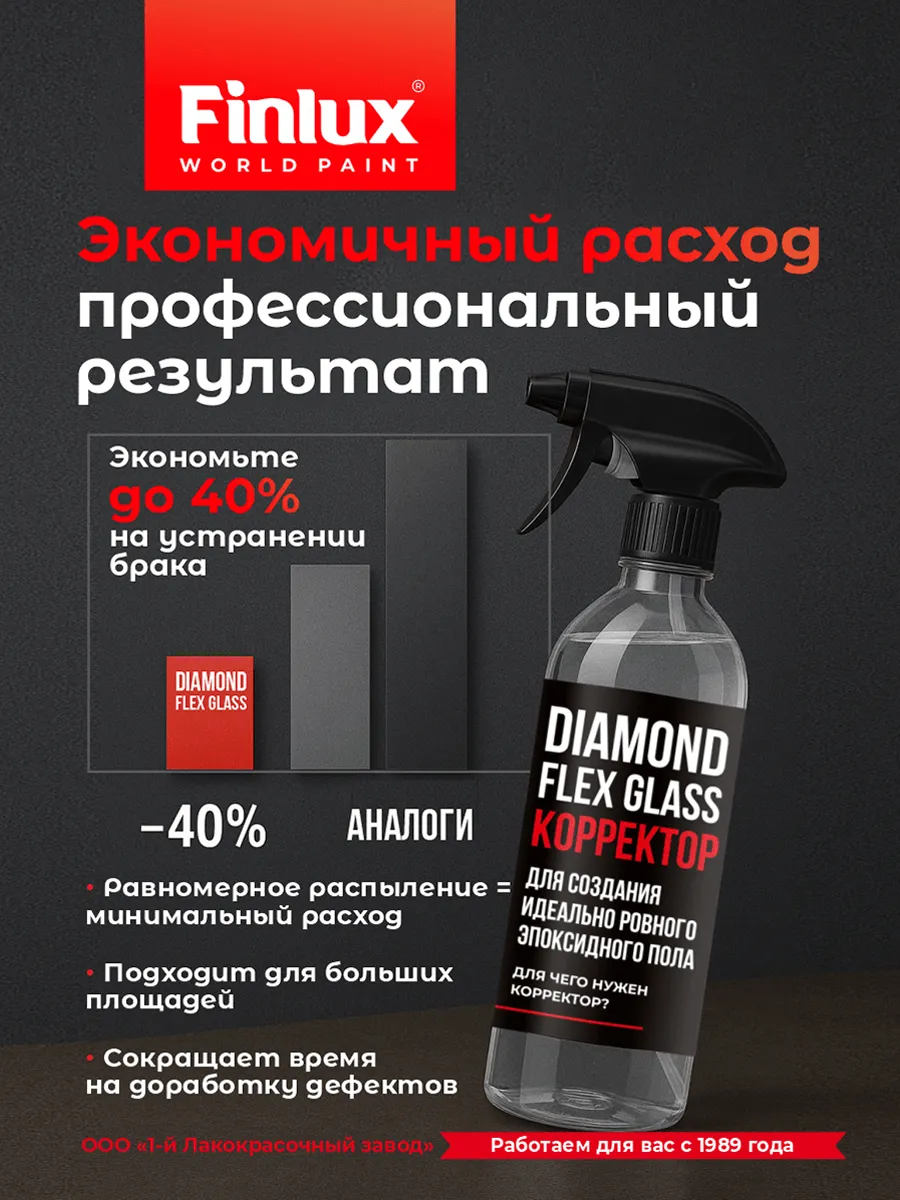 Finlux Diamond Flex Glass - Корректор для создания идеально ровного эпоксидного пола